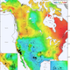 The new seismic stress map of North America.